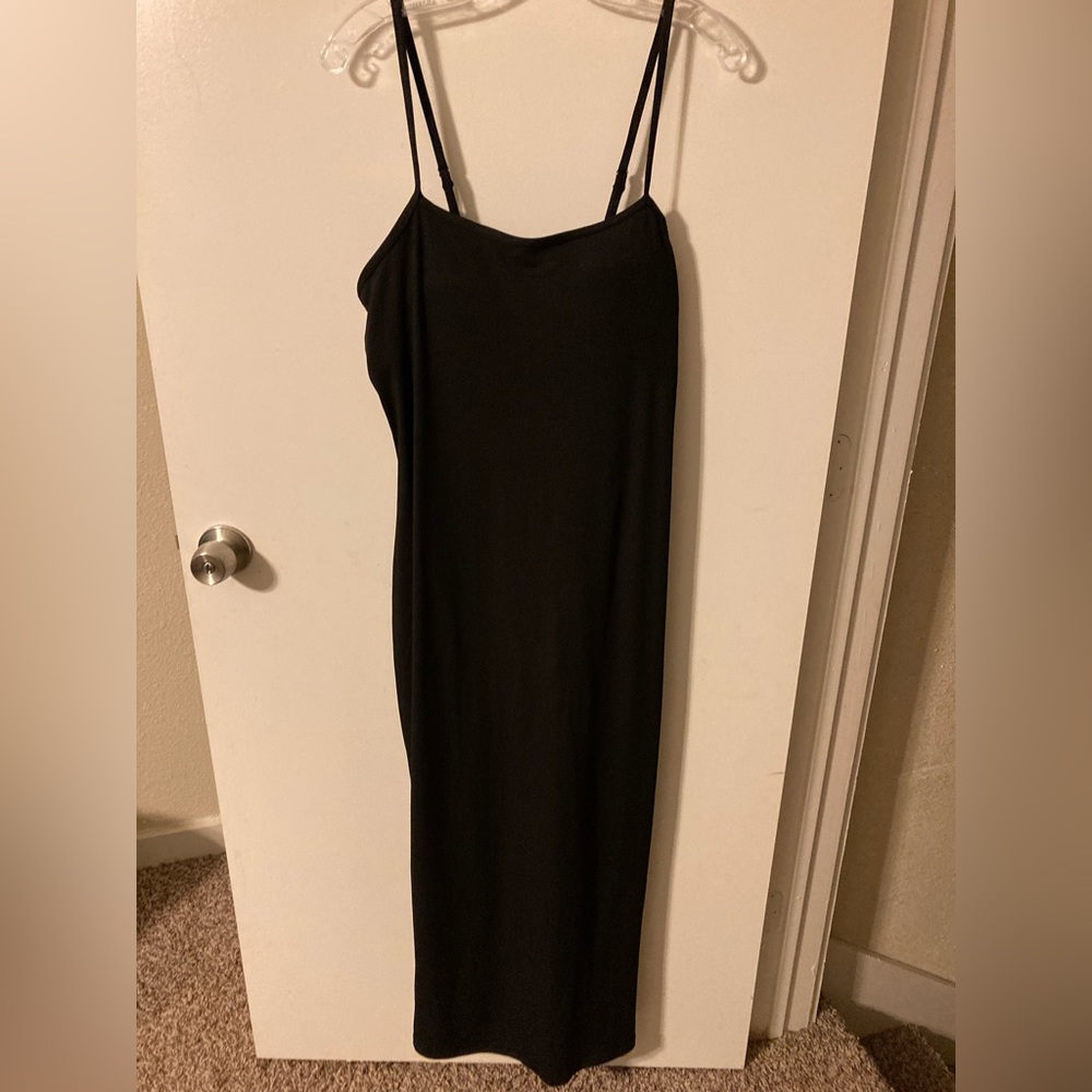 Black shaperwear Maxi strapless dress